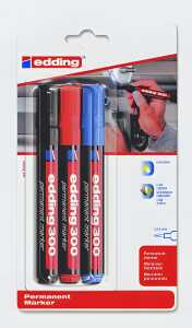 Edding Permanentmarker 300 1,5-3 mm 3er-Set