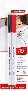 Edding Textilstift 4600 1 mm schwarz+rot 2er-Blister
