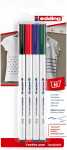 Edding Textilstift 4600 1 mm 4er-Set basic colours