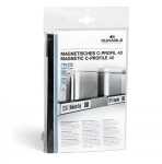 Durable Etikettenleiste 200x40mm 5St d.gr magnetisch