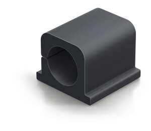 Durable Kabel-Clip 25x25x20mm d.gr 4St CAVOLINE® für Netz-/USB-Kabel
