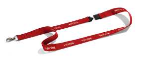 Durable Textilband 20mm rt VISITOR 10S mit Sicherheitsverschluss