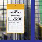 Durable Magnettasche A4 ge Querformat 10St Starkmagnete...