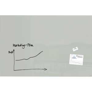 Glas-Whiteboard Artverum - grau - 150 x 100 x 1,80 cm