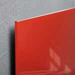Glas-Whiteboard Artverum - rot - 120 x 90 x 1,80 cm