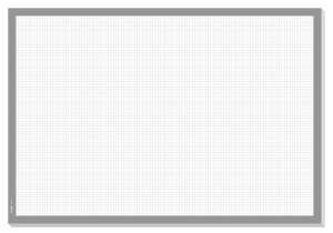 Papier-Schreibunterlage - undatiert- kariert weiß/grau ca. A230 Blatt