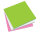 Sigel Static Notes grün weiß pink 100x100mm 3 Blocks à 100Bl