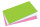 Sigel Static Notes grün weiß pink 100x200mm 3 Blocks à 100Bl