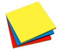 Sigel Static Notes gelb blau orange 100x100mm 3 Blocks...