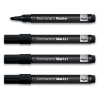 Sigel Permanent Marker schwarz Rundspitze 1-3mm...