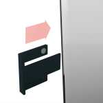 SIGEL GL800 Stiftehalter Artverum - anthrazit - 7,50 x 3,70 x 3,50 cm