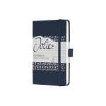 Notizbuch Jolie midnight blue liniert 80 g/m² A6 Hardcover 174 Seiten