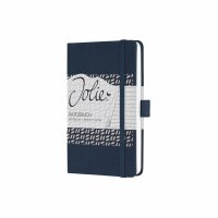 SIGEL JN204 Notizbuch Jolie - midnight blue - liniert - 80 g/m² - ca. A6 - dunkelblau - Hardcover - 174 Seiten - FSC-zertifiziert