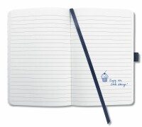 SIGEL JN204 Notizbuch Jolie - midnight blue - liniert - 80 g/m² - ca. A6 - dunkelblau - Hardcover - 174 Seiten - FSC-zertifiziert