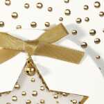 Weihnachts-Karten - Stern - weiß/gold - A6 - 10 Karten + Umschläge