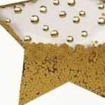 Weihnachts-Karten - Stern - weiß/gold - A6 - 10 Karten + Umschläge
