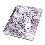 Spiral-Notizbuch Jolie - Violet Marble - punktkariert A5 120 Seiten