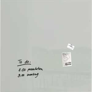 Glas-Whiteboard Artverum - grau - 100 x 100 x 1,80 cm