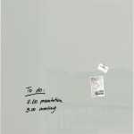 Glas-Whiteboard Artverum - grau - 100 x 100 x 1,80 cm