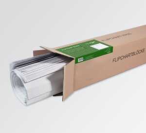 Flipchart-Block - weiß - kariert 680 x 990 mm - 80 g/m² - 100 Blatt