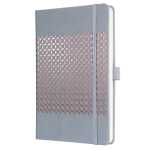 Notizbuch Jolie - glacier grey liniert 80 g/m² A5 Hardcover 174 Seiten