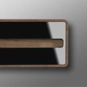 Sigel Visitenkarten-Aufsteller Walnuss VA203