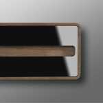 Sigel Visitenkarten-Aufsteller Walnuss VA203