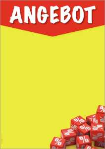 SIGEL Motiv-Papier - Angebot - gelb/rot/weiß - 90 g/m² - A4 - 50 Blatt