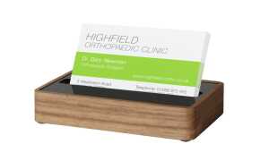 Sigel Visitenkarten-Aufsteller Eiche VA200