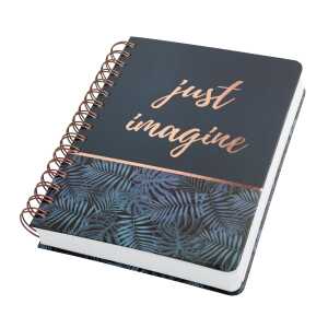 Spiral-Notizbuch Jolie - Mystic Jungle - punktkariert A5 240 Seiten