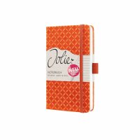 SIGEL JN124 Notizbuch Jolie - pumpkin orange - liniert - 80 g/m² - ca. A6 - orange - Hardcover - 174 Seiten - FSC-zertifiziert