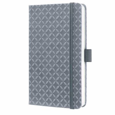 SIGEL JN126 Notizbuch Jolie - glacier grey - liniert - 80 g/m² - ca. A6 - grau - Hardcover - 174 Seiten - FSC-zertifiziert