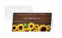 SIGEL DS101 Gutschein-Karten - Sunfield - gelb/braun -...