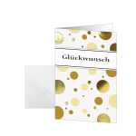 Motiv-Karten - Golden Bubble - C6 - 10 Karten + Umschläge