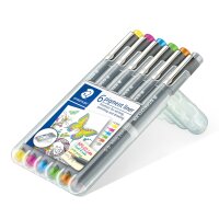 Staedtler pigment liner 0,5mm 6 Farben Box