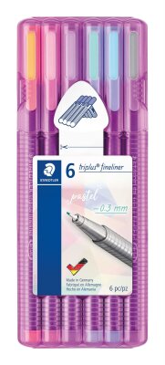 Staedtler Fineliner triplus rPP, 6ST