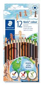 Noris® colour Buntstift, ca. 3 mm,Kartonetui mit 12 sortierten