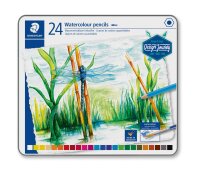 Staedtler Farbstift aquarell 24ST   100% PEFC