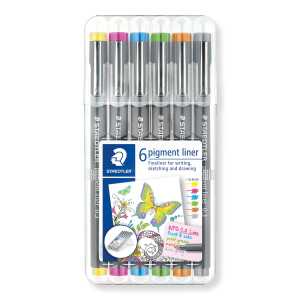 Staedtler pigment liner 0,3mm 6 Farben Box 4007817049341