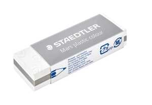 Radierer Mars® plastic colour hellgrau, PVC, 65 x 13 x 23 mm, 20 Sück