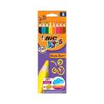 BIC KIDS Dreikant-Buntstifte SuperS oft, 8er Kartonetui...