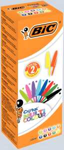 Bic Kugelschreiber Cristal Multicolour 0,6mm farbg sort Schachtel 20St