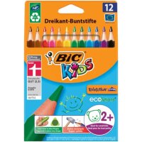 Bic Buntstift ECOl.EVOLUTION Triangle 12-farbig sort...