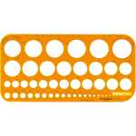 RUMOLD Zeichenschablone 26 x 13 cm (B x H) Kunststoff orange