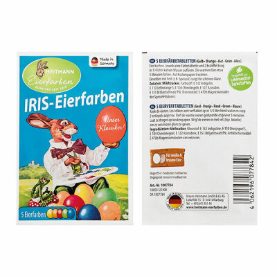 Ostereierfarbe Iris Heissfarben 1007784  5 Farben