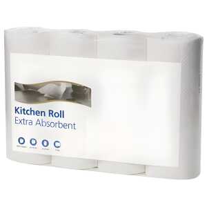 Tork Haushaltsrollen - 2-lagig, Rolle mit 64 Blatt, 4 Rollen pro Pack