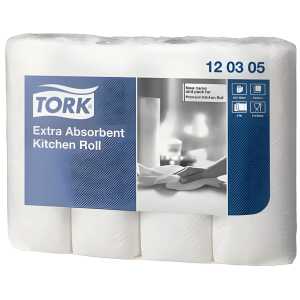 Tork Premium Küchenrolle 26 x 24 cm 3-lagig, weiß 4 Rollen je 51 Blatt