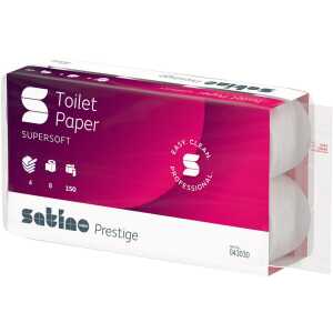 WEPA Toilettenpapier 4-lagig 8x150 Blatt supersoft, satino prestige
