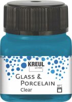 KREUL Glass & Porcelain Clear Cyanblau 20 ml