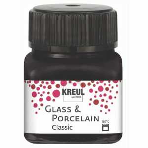 KREUL Glass & Porcelain Classic Schwarz 20 ml
